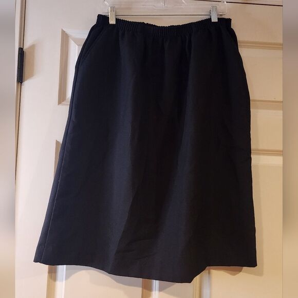 Blair Dresses & Skirts - Blair stretchy black pull on knee length skirt with pockets 20W